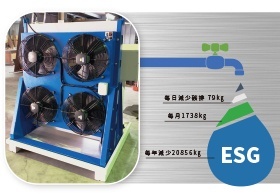 ESG│OFF LINE-COOLING-SYSTEM-Reduce 1/3 of the original system area + energy