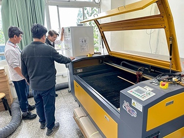 南投縣立旭光高級中學 雷雕機室空氣淨化