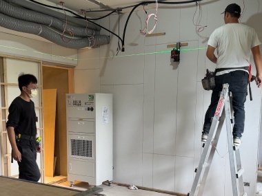 室內裝修必備 空氣淨化設備，設計師守護第一線工班